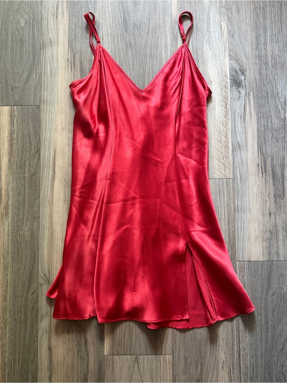 Vintage 100% silk Red slip Victoria Secret Sz small